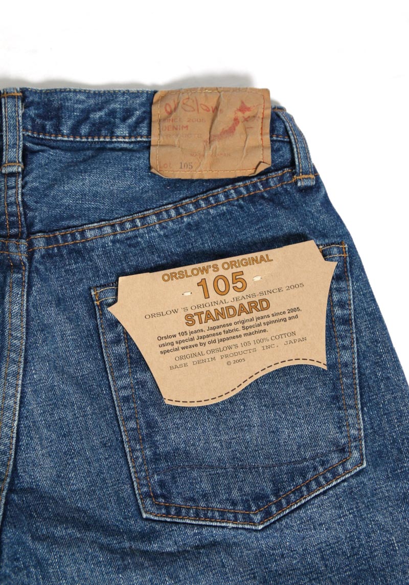 orSlow 105 STANDARD SELVEDGE DENIM 2YEAR WASH