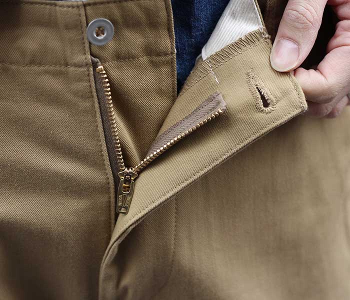 orSlow SLIM FIT ARMY TROUSERS CHINO (Khaki)