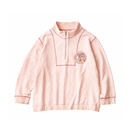 Porter Classic OHARIKO MAFIA WAPPEN HALF ZIP SWEAT SHIRT