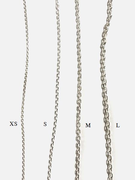 LARRY SMITH SILVER CHAIN -M- 50cm 60cm 70cm 80cm