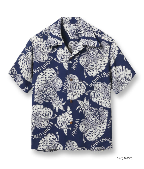 SUN SURF RAYON HAWAIIAN SHIRT “THE PINEAPPLE ISLANDS”