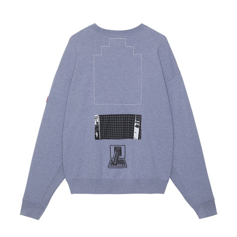 Cav Empt C.E WASTE GRID CREW NECK