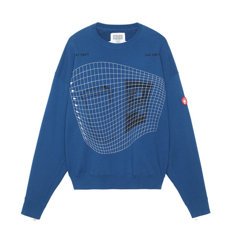 Cav Empt C.E WASTE GRID CREW NECK