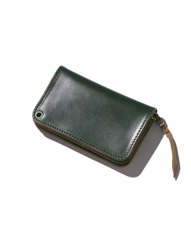 LARRY SMITH U.K SADDLE LEATHER TRUCKERS WALLET – unexpected store