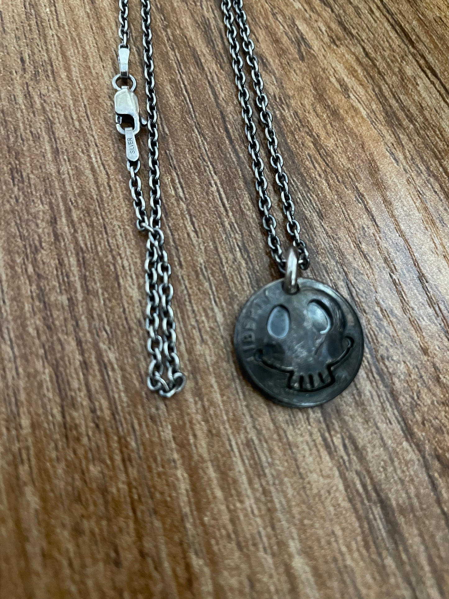 NORTH WORKS Silver Coin Necklace