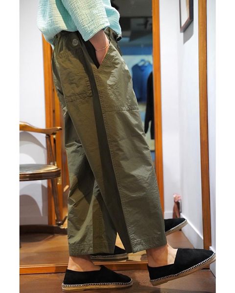 Porter Classic -PEELED CLOTH WIDE PANTSファッション