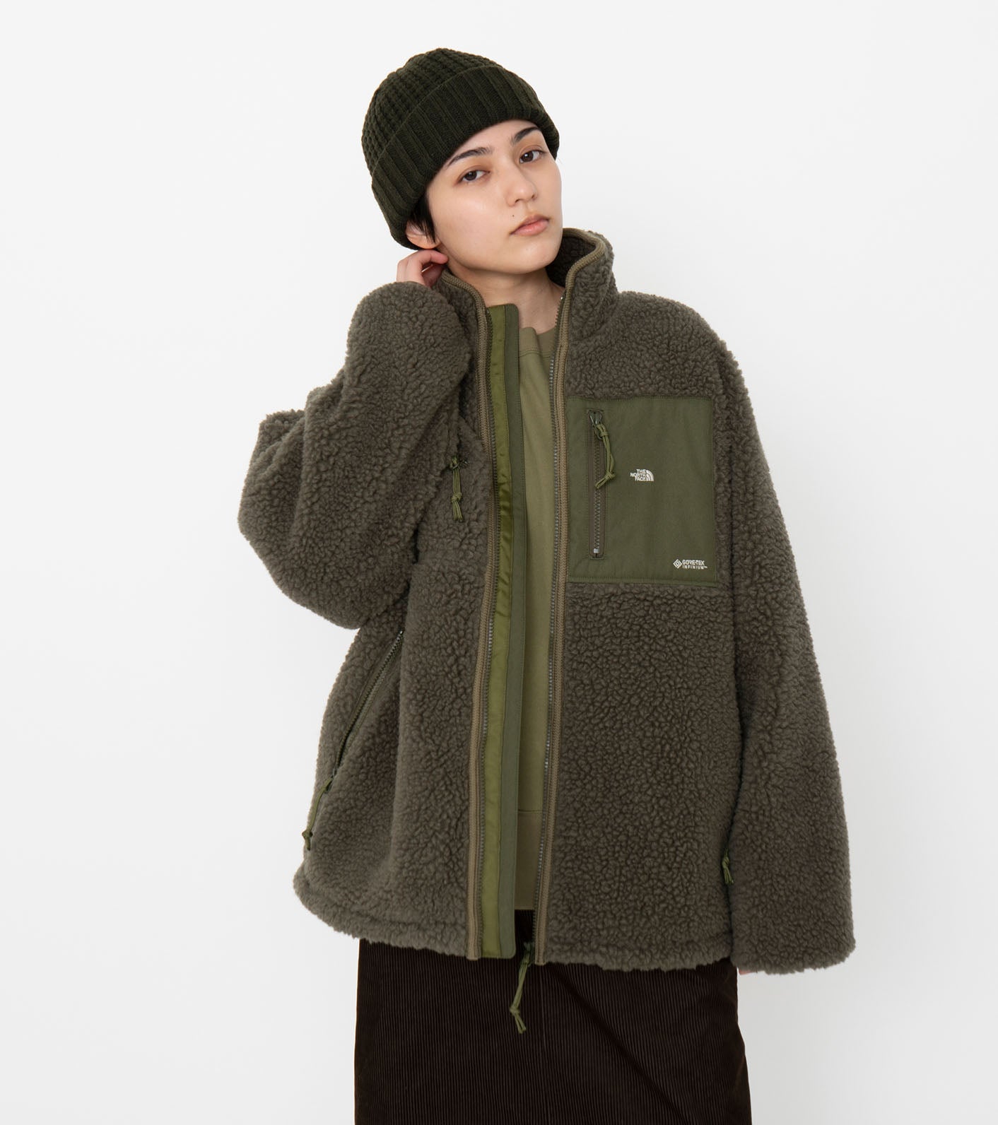 THE NORTH FACE boa fleece jacket柄デザイン無地