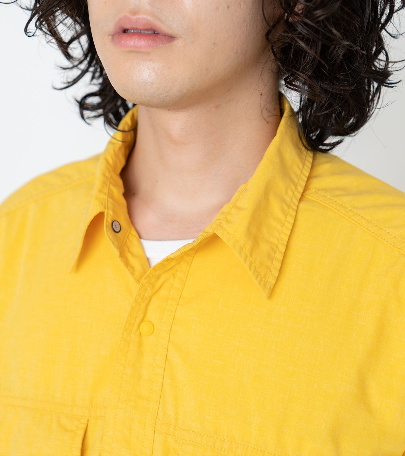 THE NORTH FACE PURPLE LABEL Polyester Linen Field HS Shirt