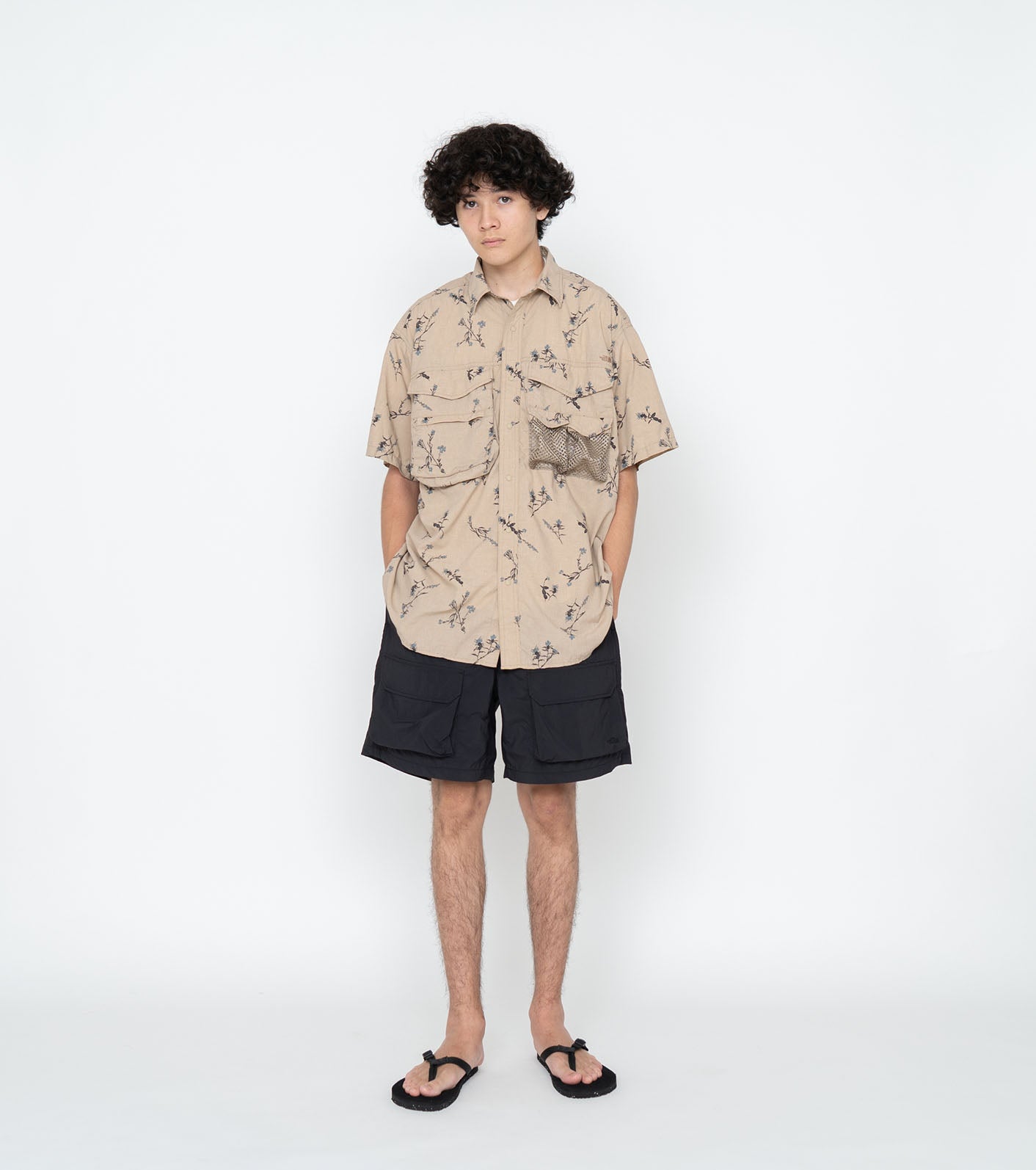 THE NORTH FACE PURPLE LABEL Polyester Linen Field H/S Shirt