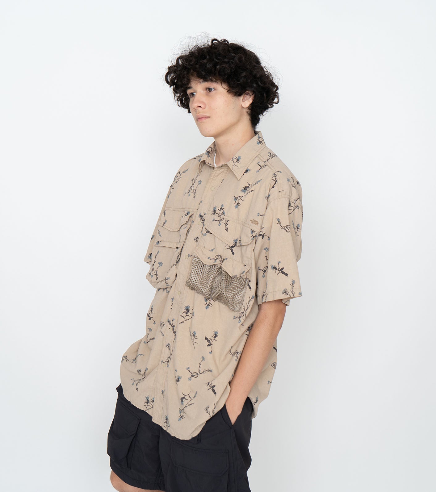 THE NORTH FACE PURPLE LABEL Polyester Linen Field H/S Shirt