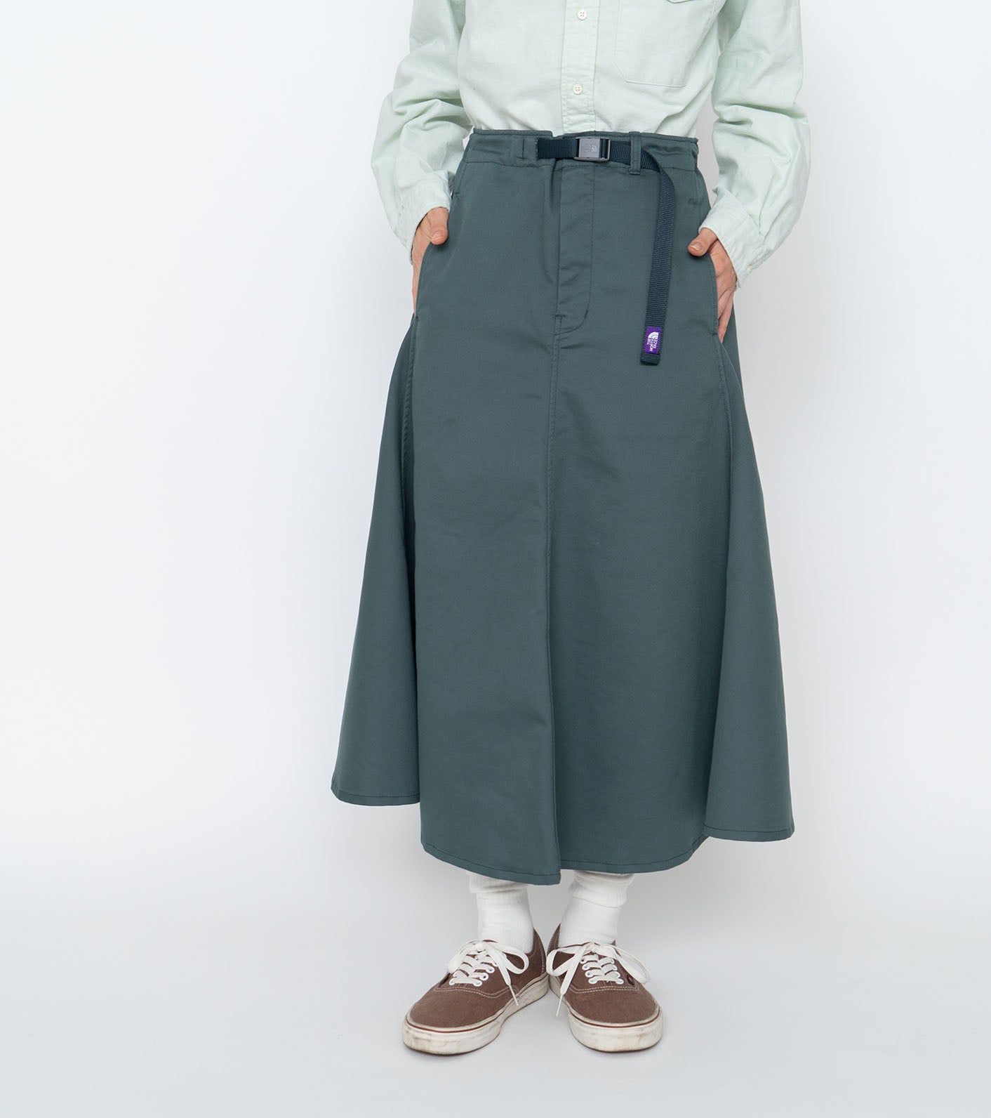 THE NORTH FACE PURPLE LABEL Stretch Twill Flared Skirt