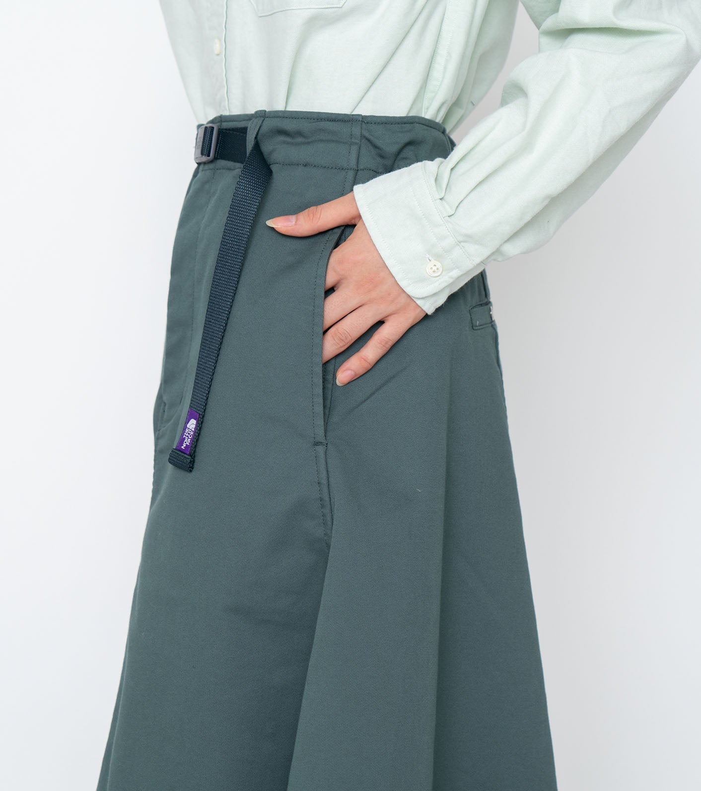 THE NORTH FACE PURPLE LABEL Stretch Twill Flared Skirt