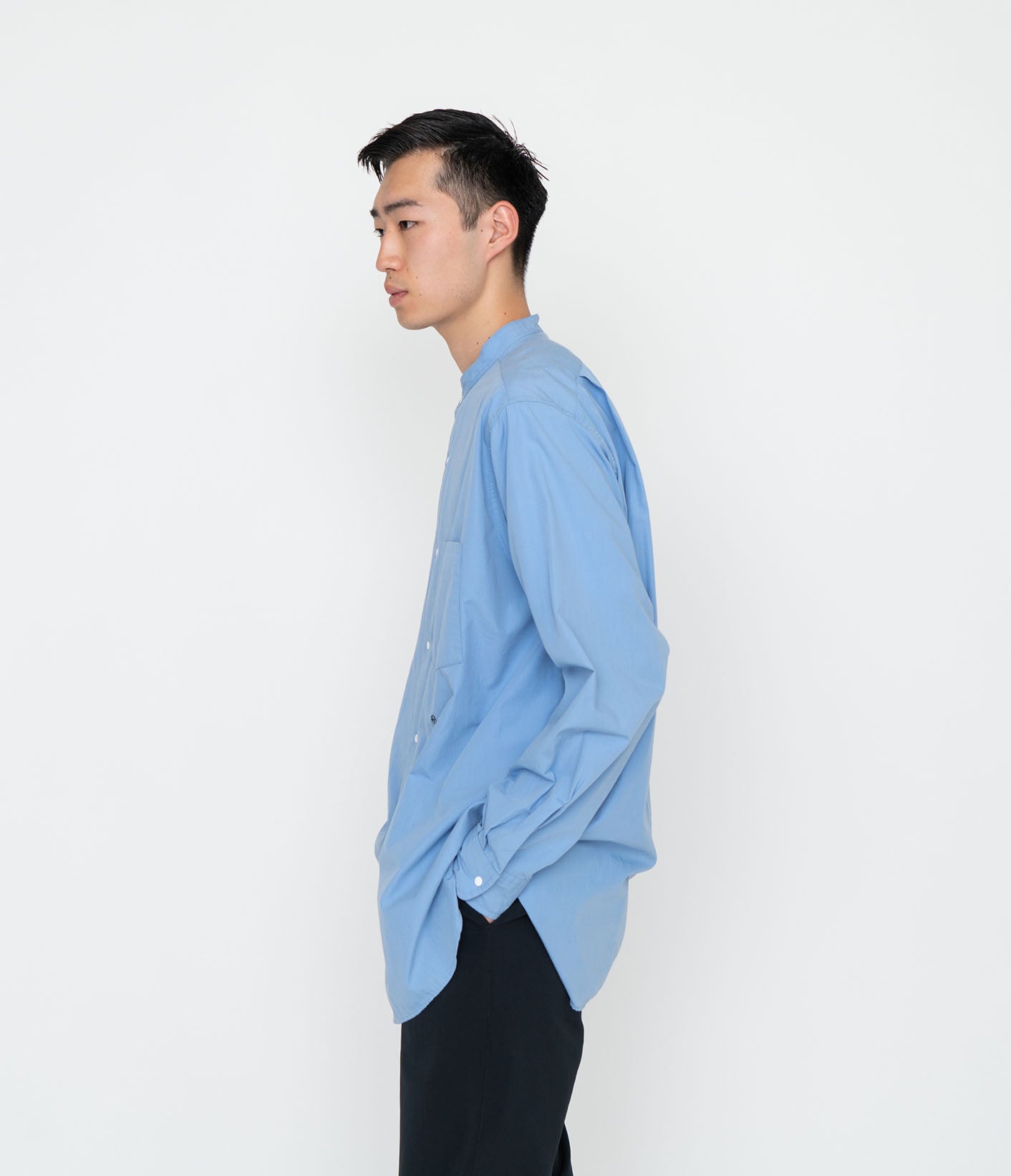 nanamica Band Collar Wind Shirt