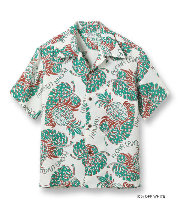 SUN SURF RAYON HAWAIIAN SHIRT “THE PINEAPPLE ISLANDS”