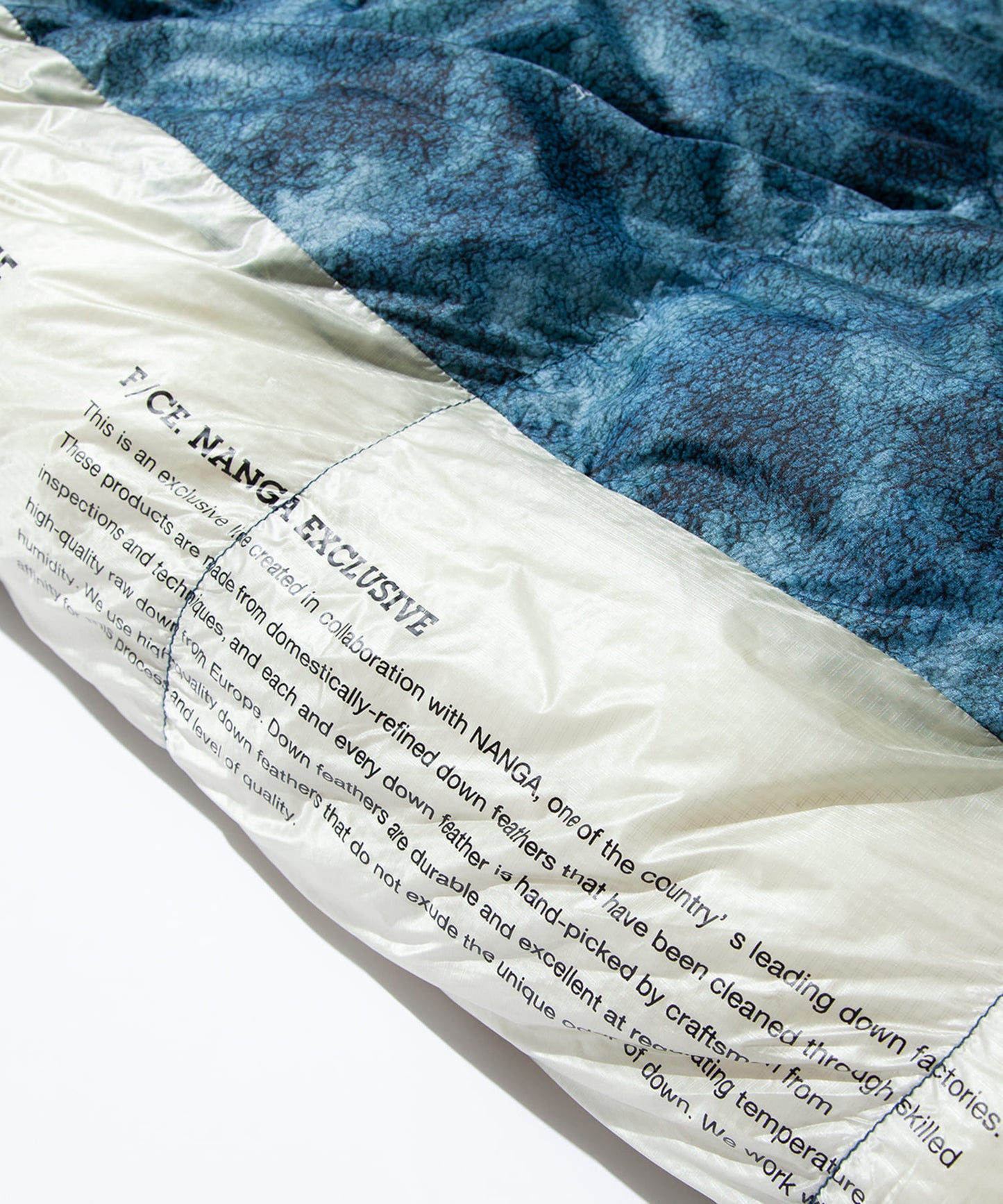 F/CE. × NANGA ENVIRONMENT UDD SLEEPING BAG 1000