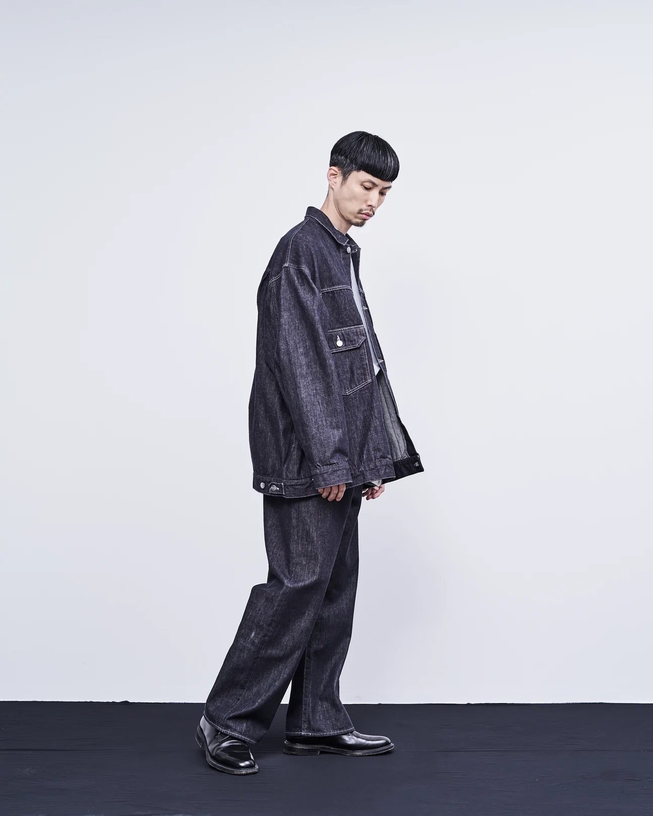 Graphpaper Colorfast Denim Five Pocket Wide Straight Pants