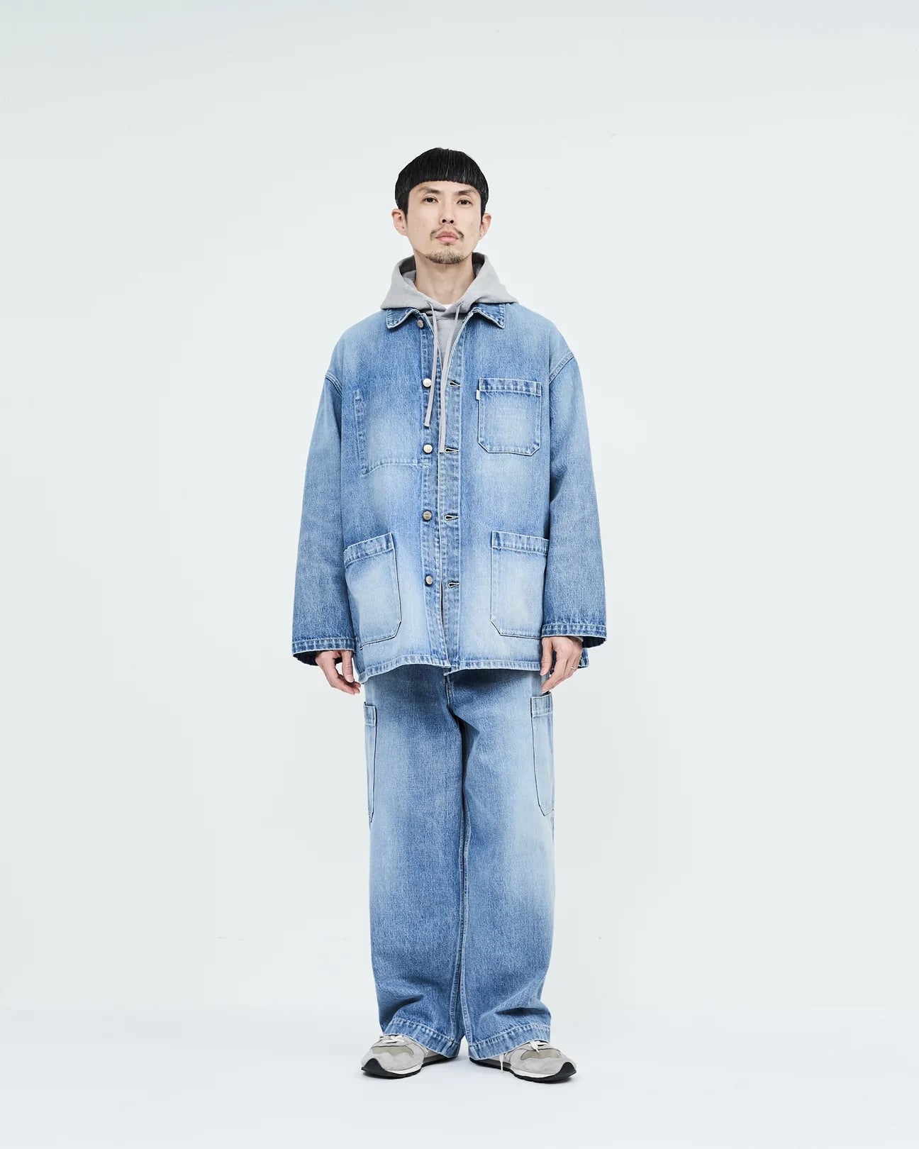 Graphpaper Selvage Denim Coverall - LIGHT FADE – unexpected store