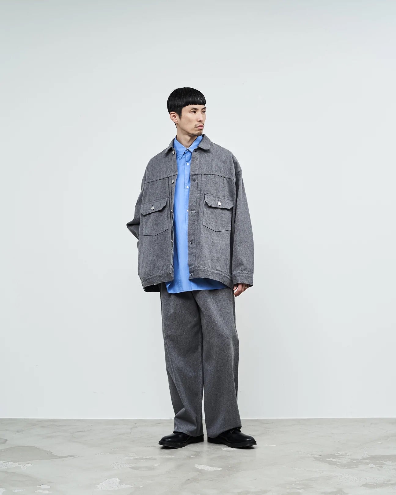 第1位獲得！ Graphpaper Garment Dyed ShopCoat navy 1 - ジャケット