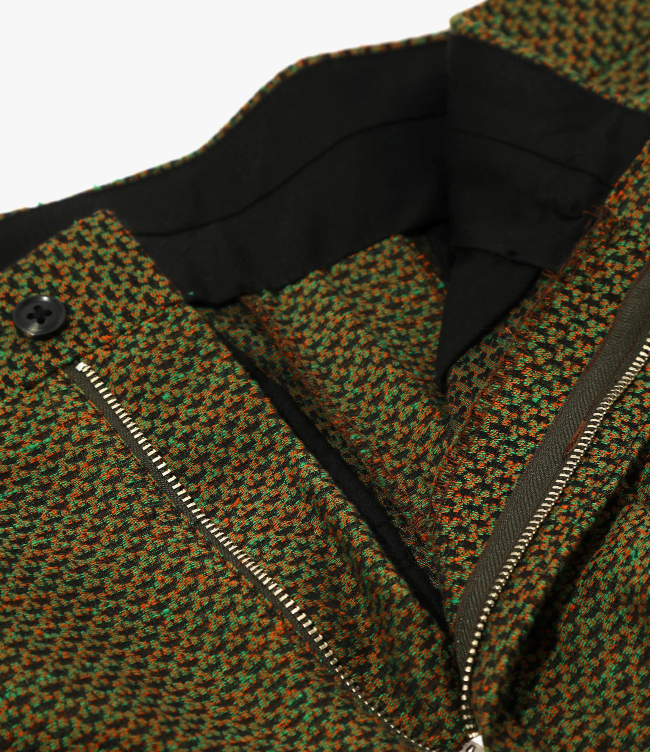 Needles Tucked Trouser - C/PE Geometric Jq.