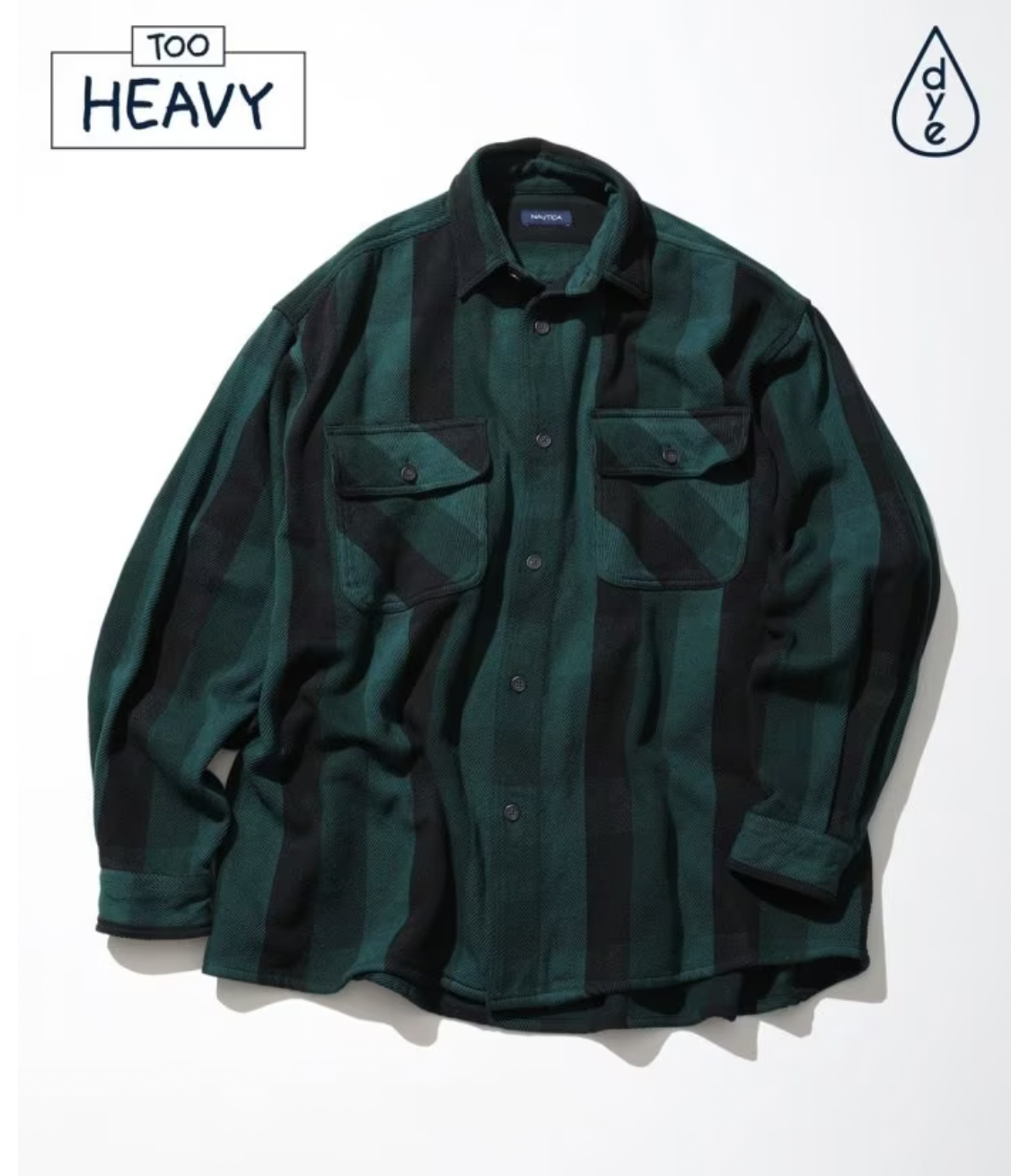NAUTICA JAPAN Sulfer Dyed Flannel Check Shirt “TOO HEAVY"