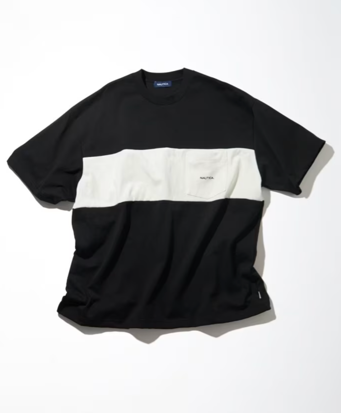 NAUTICA JAPAN Panel Border S/S Pocket Tee