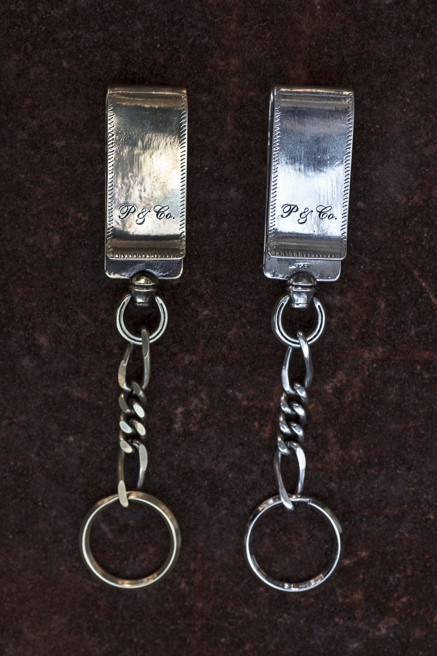 Peanuts&Co horse clip type keychain silver