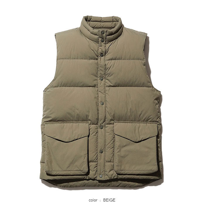 snow peak Recycled Nylon Ripstop Down Vest – unexpected store
