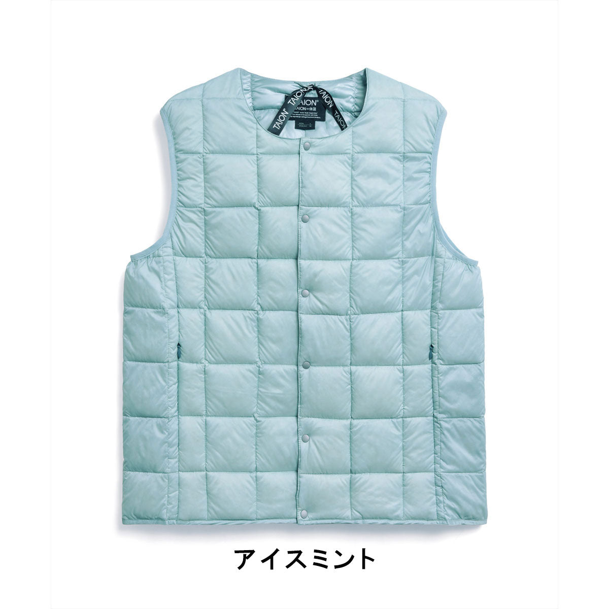 TAION Crew Neck Inner Down Vest 004