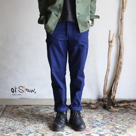 orSlow FRENCH WORK PANTS ink blue