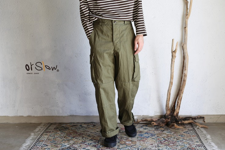 orSlow M-47 FRENCH ARMY CARGO PANTS (ARMY GREEN)