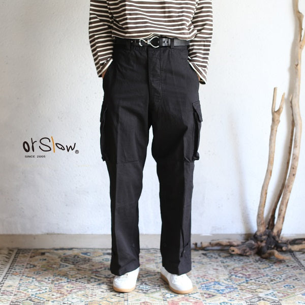 orSlow M-47 FRENCH ARMY CARGO PANTS (ARMY BLACK)