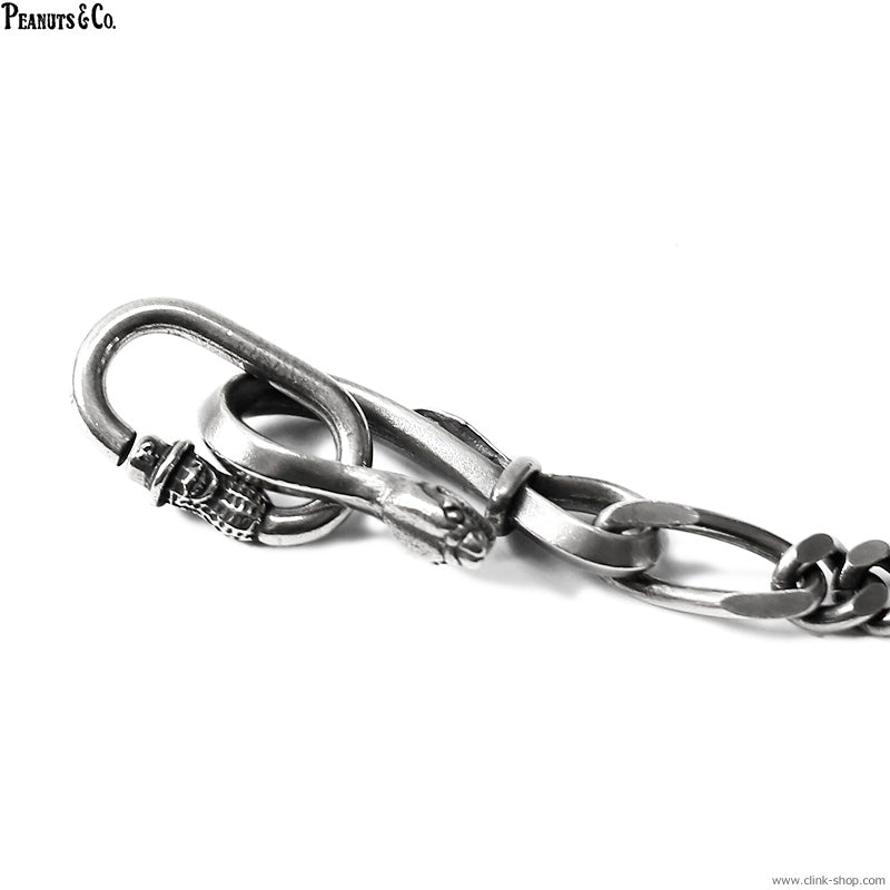 Peanuts&Co snake clip type walletchain silver