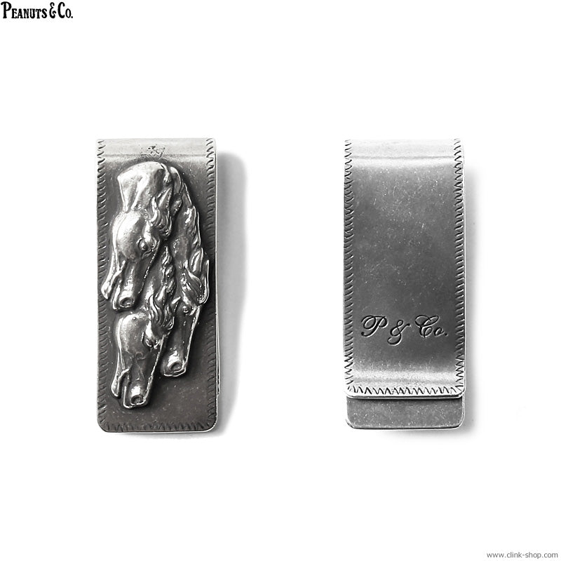 Peanuts&Co horse money clip silver