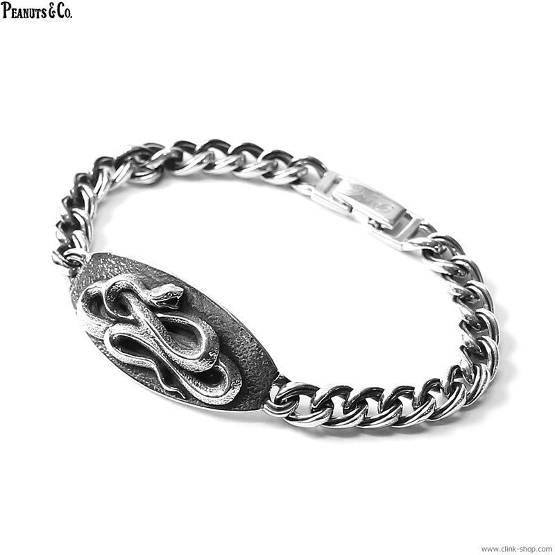 Peanuts&Co snake plate bracelet silver