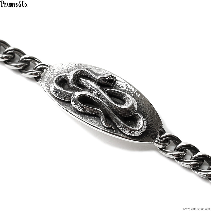 Peanuts&Co snake plate bracelet silver